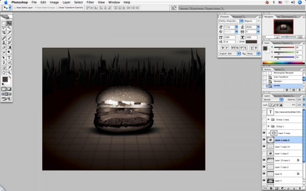 Creation of Big Burger: Step 31