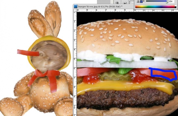 Creation of Burger-Bear: Step 5