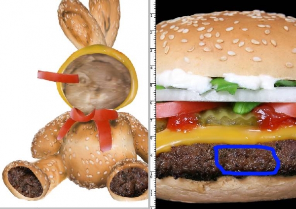 Creation of Burger-Bear: Step 6