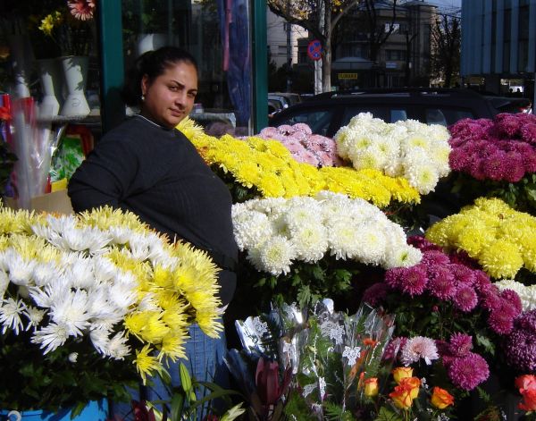 Gipsy flower girl