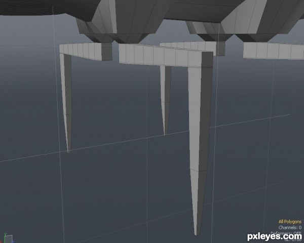 Creation of The landing pad: Step 8