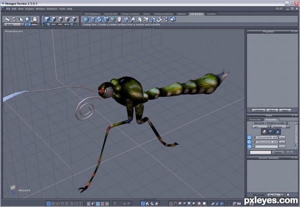 Creation of Black Butterfly: Step 5