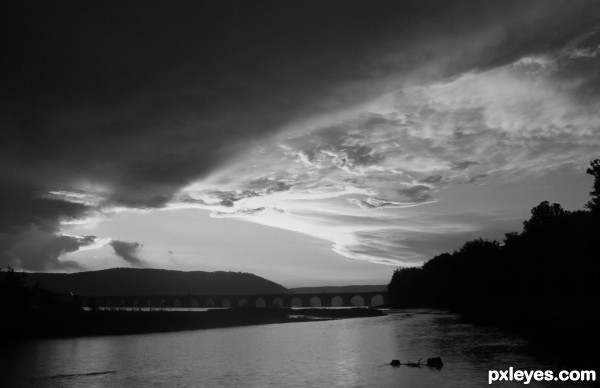 Sunset over the Susquehanna