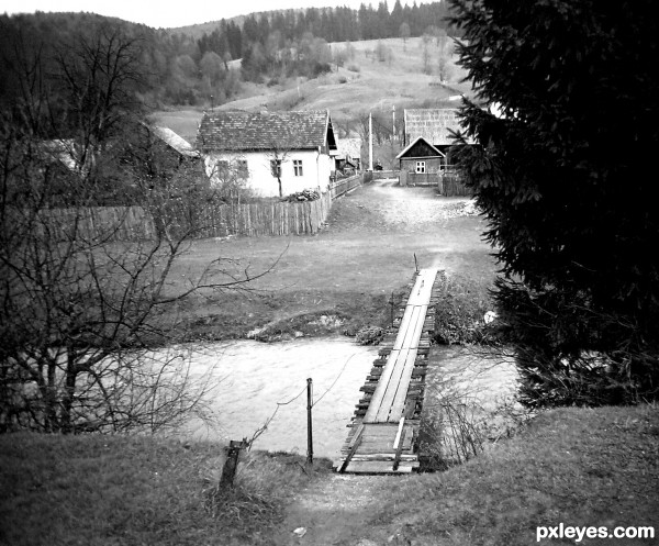 Bridge over quiet water