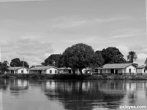 HOUSES IN THE RIVER