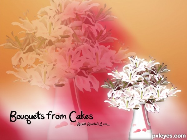 Bouquets from Cakes