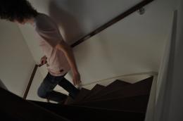 Im running down the stairs