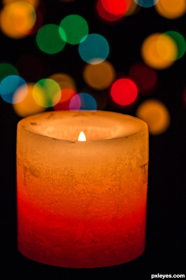 Candle with Bokeh