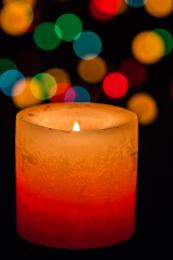 Candle with Bokeh