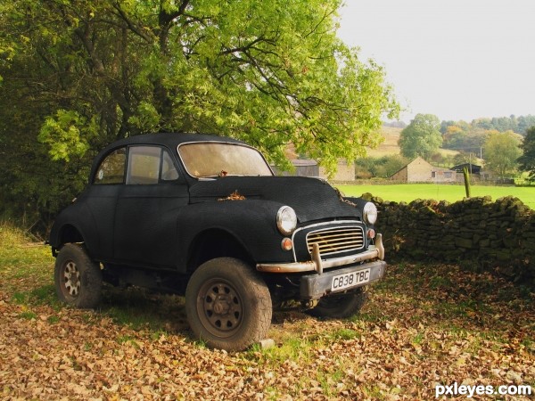 Leather Morris Minor