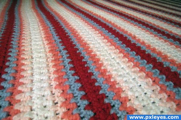 Candy-Striped Afghan