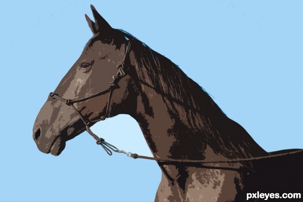 Creation of Cartoon Horse: Step 3