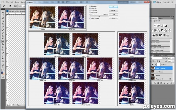 Creation of Beauty and the beast: Step 4
