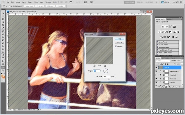 Creation of Beauty and the beast: Step 6