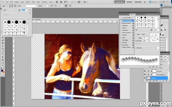 Creation of Beauty and the beast: Step 8