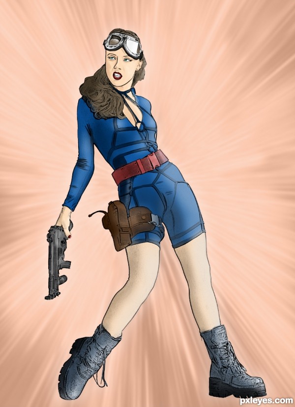 Creation of Beauty with Guns: Step 7