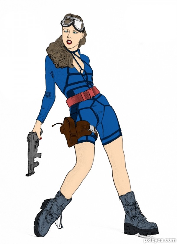 Creation of Beauty with Guns: Step 5