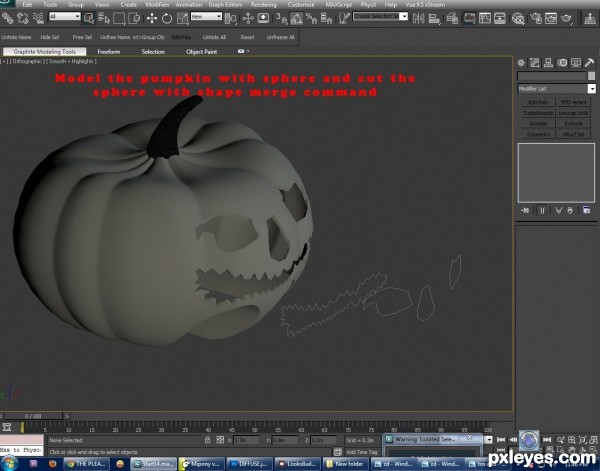 Creation of Pumpkin village : Step 1