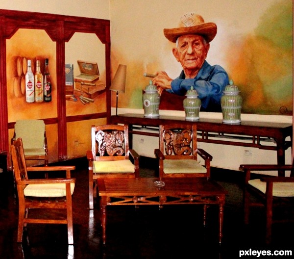 Carved Chairs in Cuba