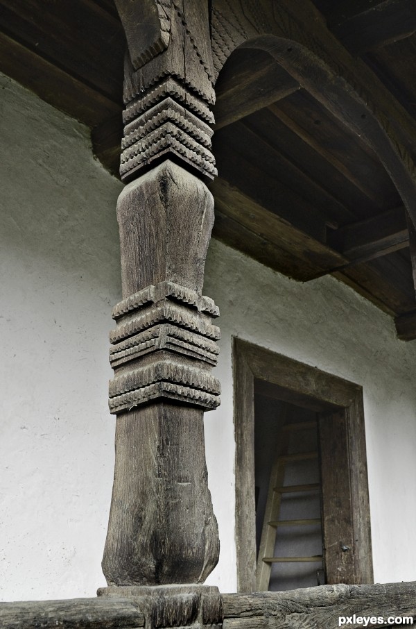 Old country houses porch