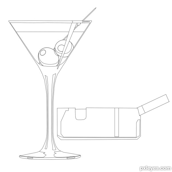 Creation of cocktail for one: Step 1