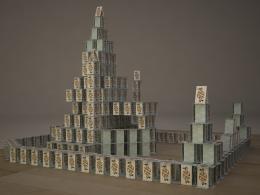 playing card castle