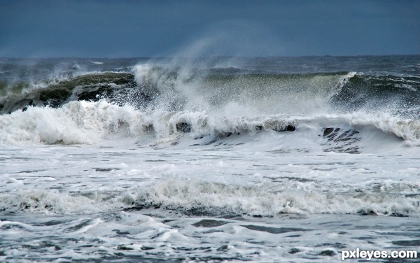 Windblown Waves Before the Storm