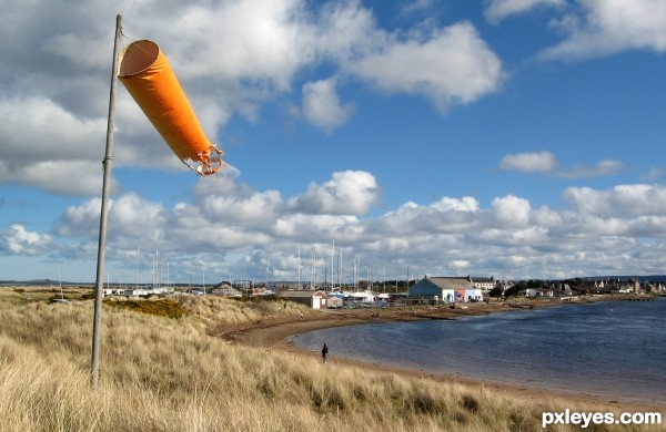 Windy Day at Findhorn