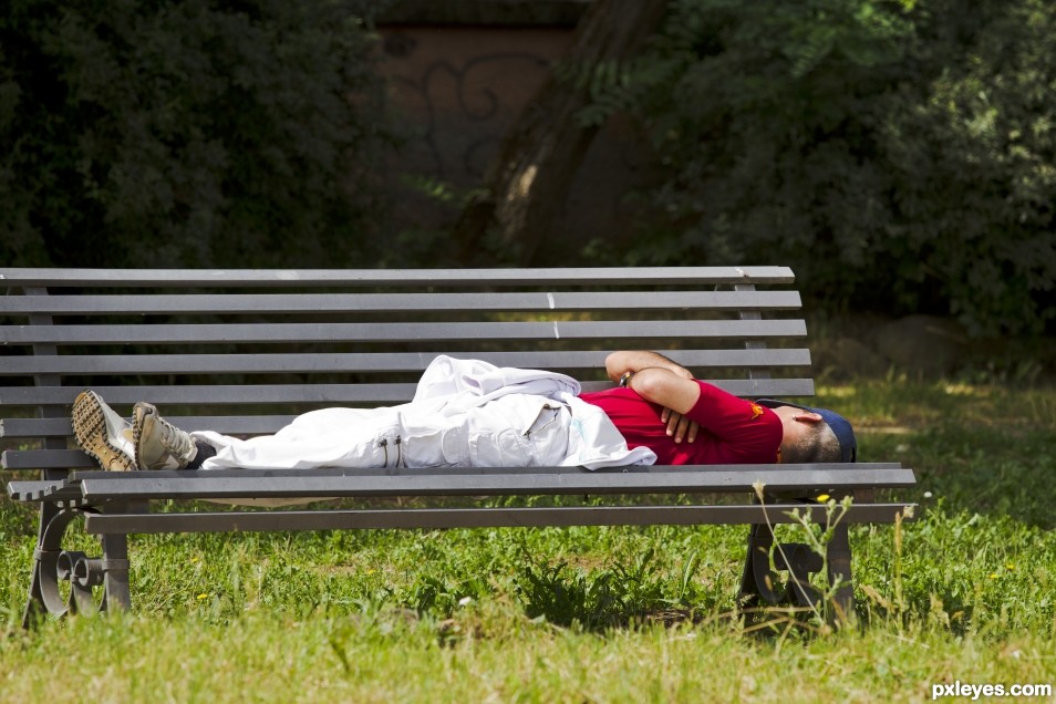 Nap outdoors