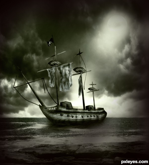 GHOST SHIP picture for: ceiling light photoshop contest - Pxleyes.com
