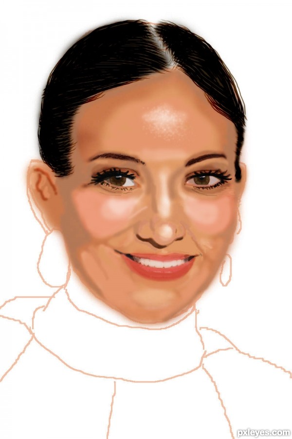 Creation of Jennifer lopez: Step 6