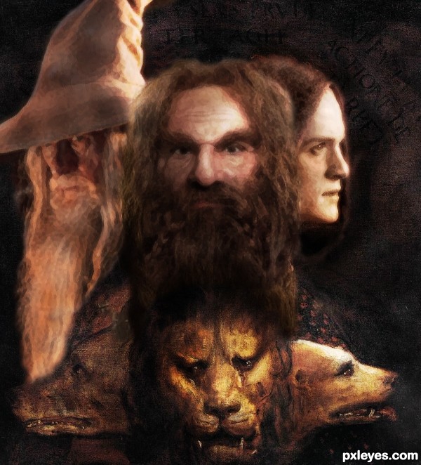 Creation of Titian meets Tolkien.: Final Result