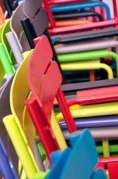 Colourful chairs