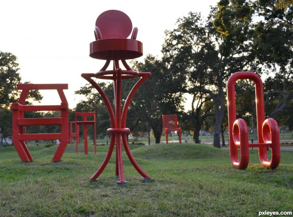 Field of chairs.