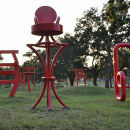 Field of chairs. Picture