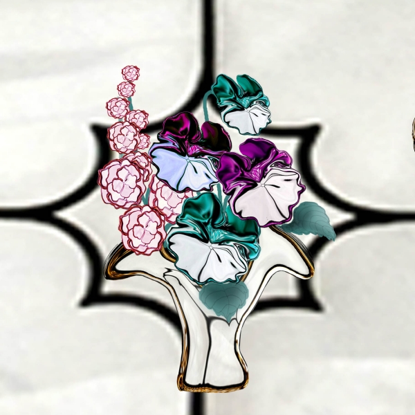 Creation of Pansy Bouquet: Step 5