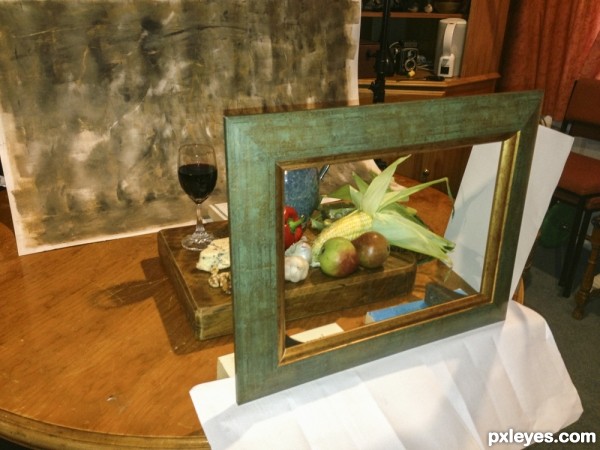 Creation of Antique painting: Step 1