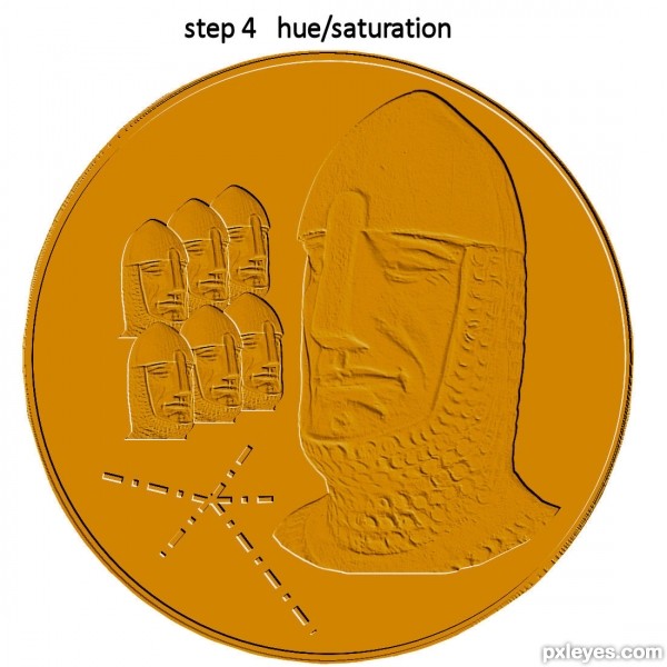 Creation of rare templar coin: Step 4