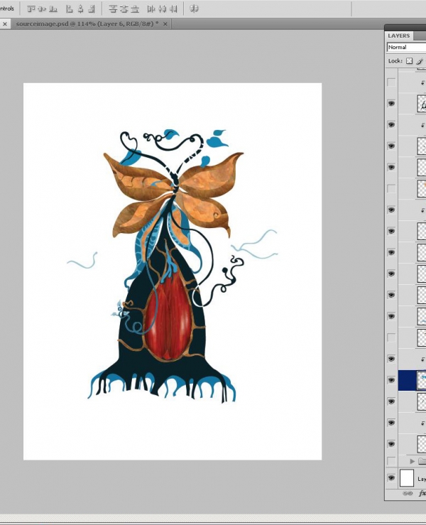 Creation of chestnut: Step 3