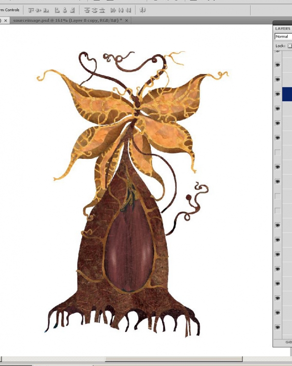 Creation of chestnut: Step 5