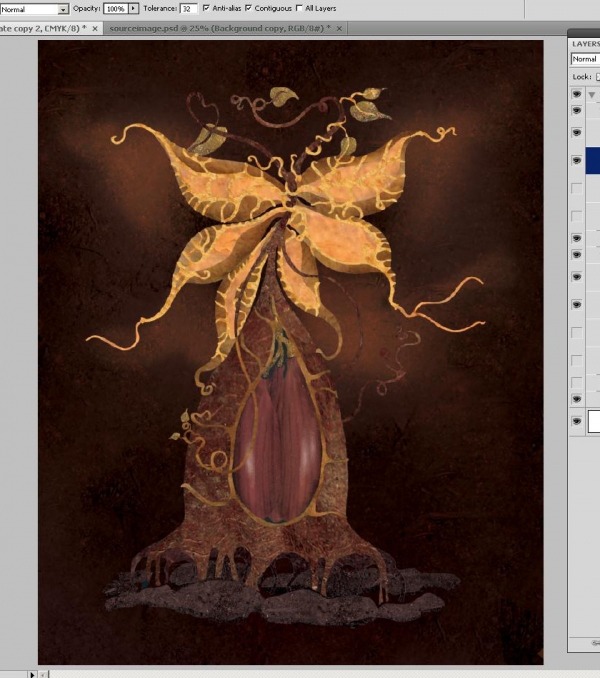 Creation of chestnut: Step 6