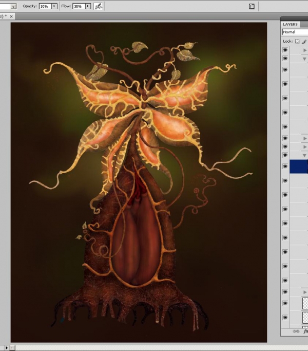 Creation of chestnut: Step 7
