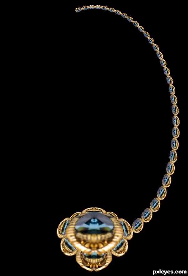 Creation of one set of jewelry: Step 4