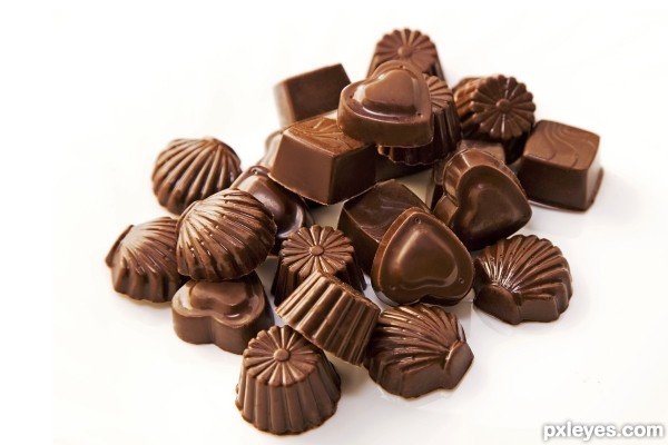 Pile of chocolate