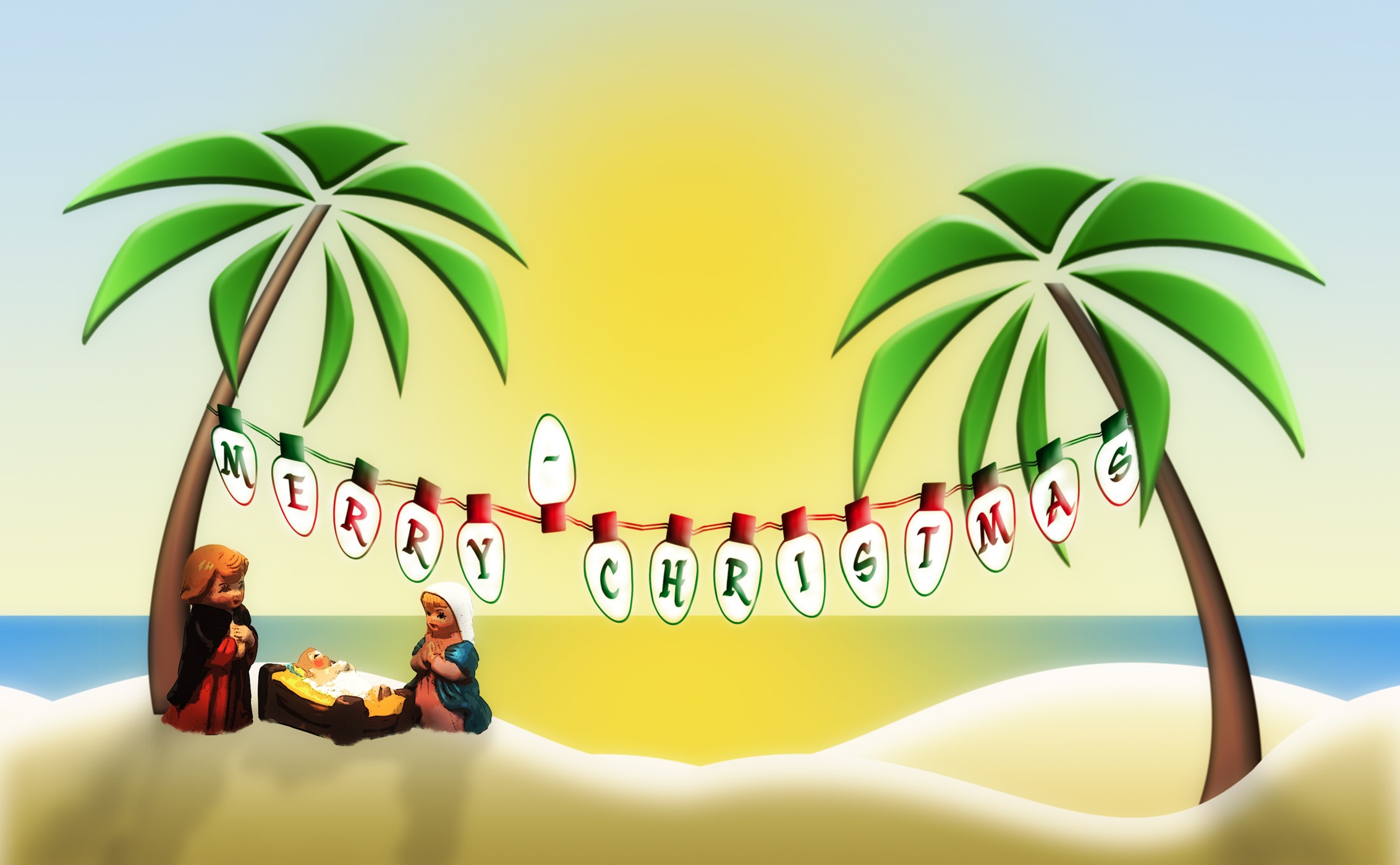 free clip art tropical christmas - photo #15