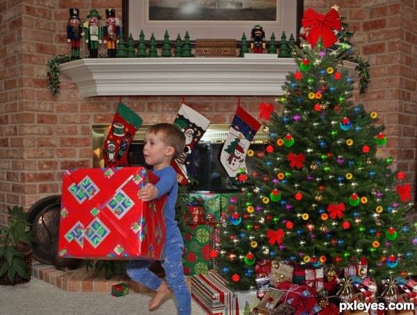 Happy Boy and Little Tree