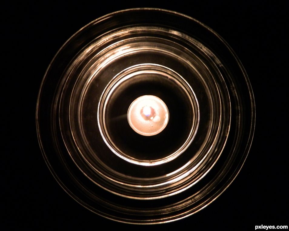 An effect using a candle