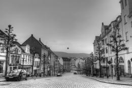 empty street in the morning