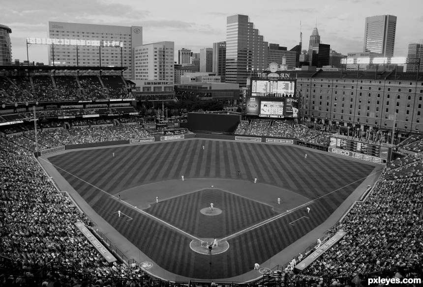 Camden Yards photoshop picture)