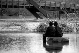 Couple Looking Upon